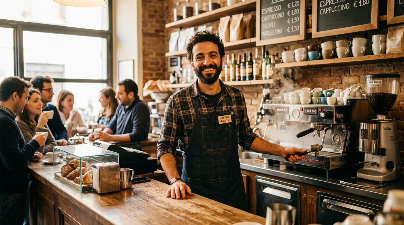 Business owner streaming background music with no PRO fees